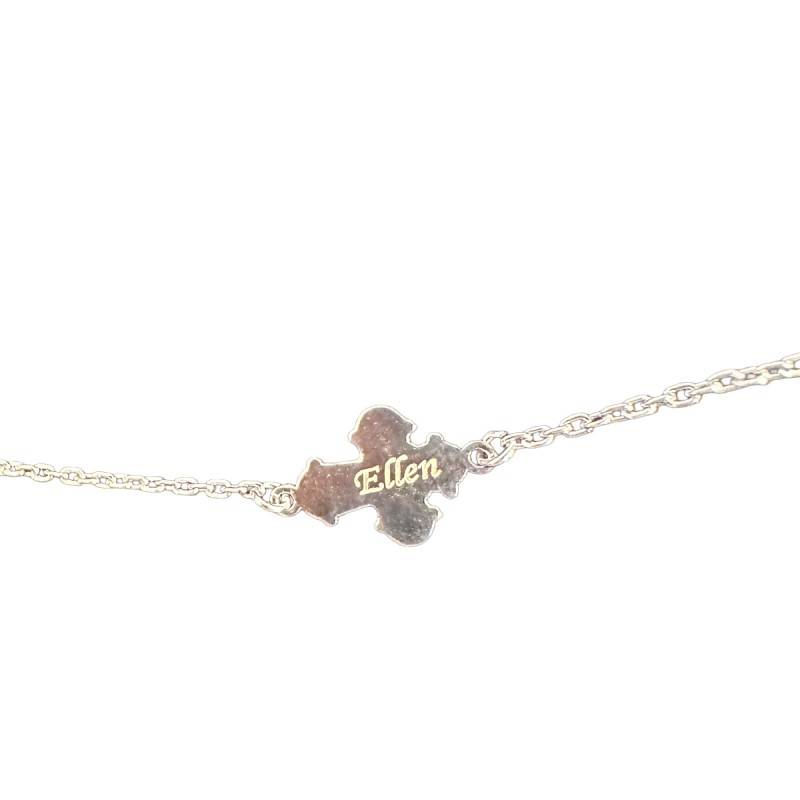 Dagmarkors armbånd sølv FÆRDIGRAVERDE ( Ellen )