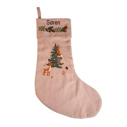 Julesok vintermotiv med brodering