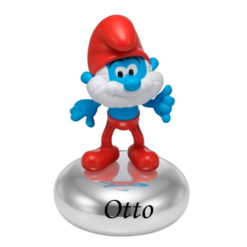 Nordahl Andersen Forkromet sparebøsse - Gammel Smølf