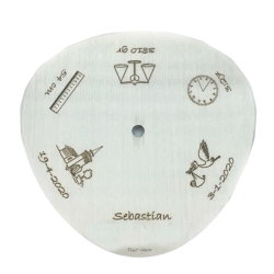 Piet Hein Dåbsflag 35 cm stål