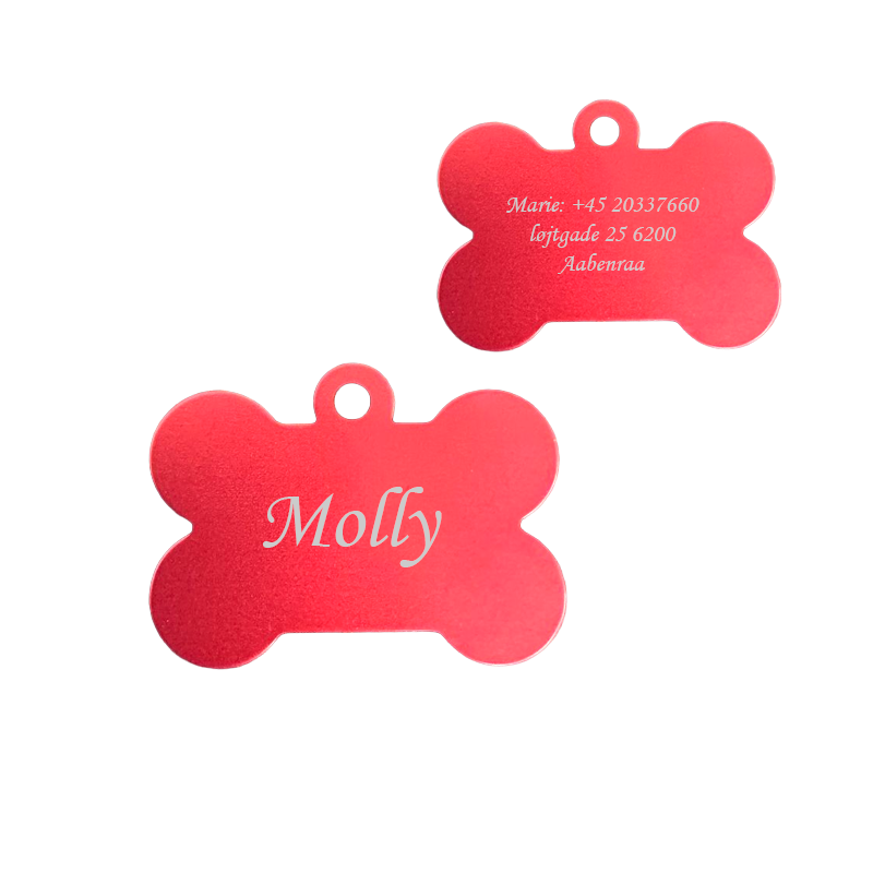 Hundetegn rød kødben