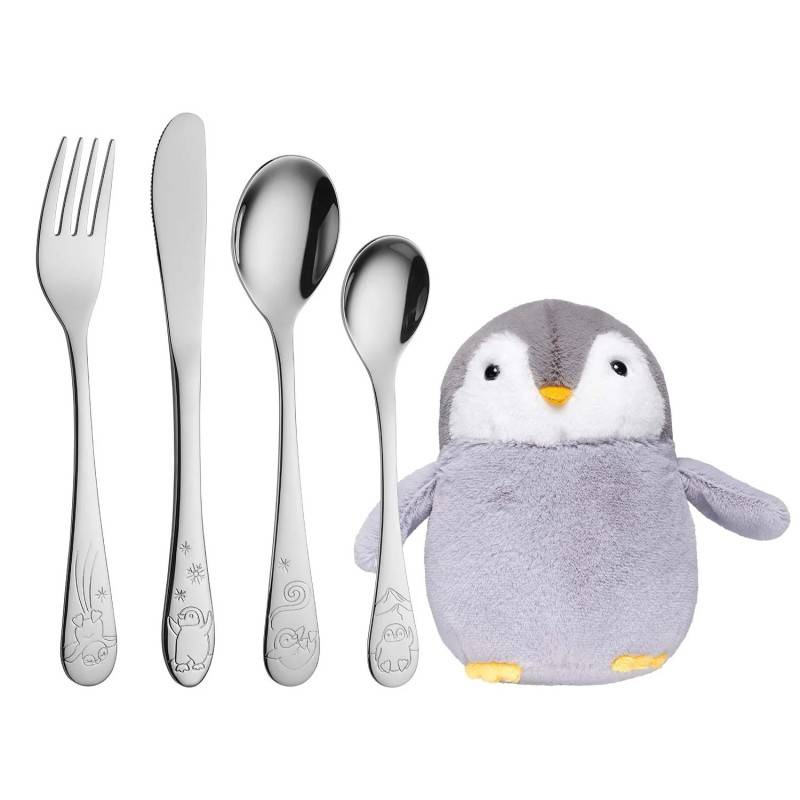 Nordahl Andersen bestik m. Pingvin inkl. bamse