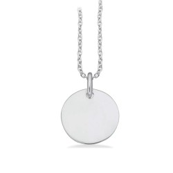 Scrouples Lovetag sølv blank stor vedhæng inkl. kæde