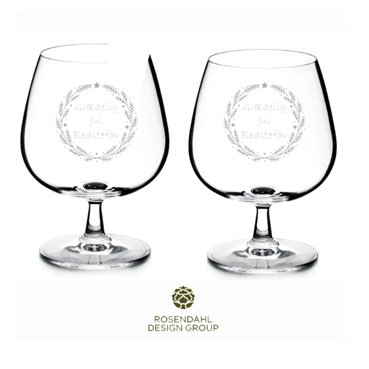 Grand Cru Cognac glas fra Rosendahl med personlig gravering