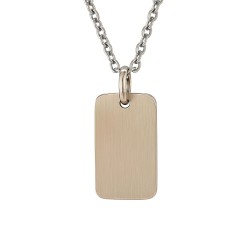 Dogtag stål mat