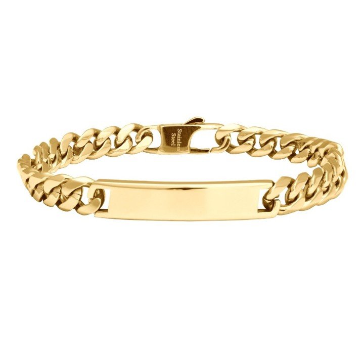Elegant panser armbånd til ham → Køb din gave hos Dahlsgravering