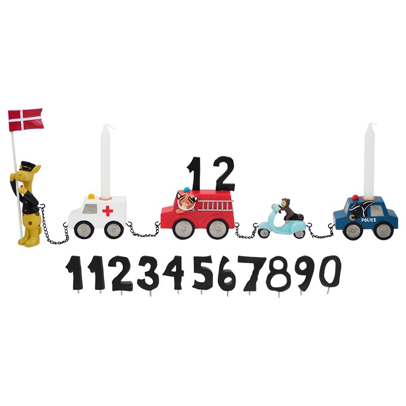 Kids By Friis Fødselsdagstog biler