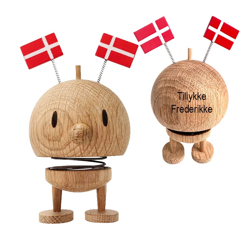 Hoptimist Bumle eg small med flag