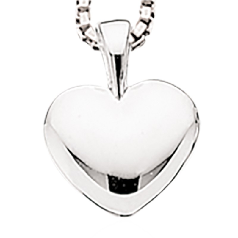 Rød pegs Giv rettigheder Sølv smykke hjerte med kæde | Se vores udvalg af smykker her