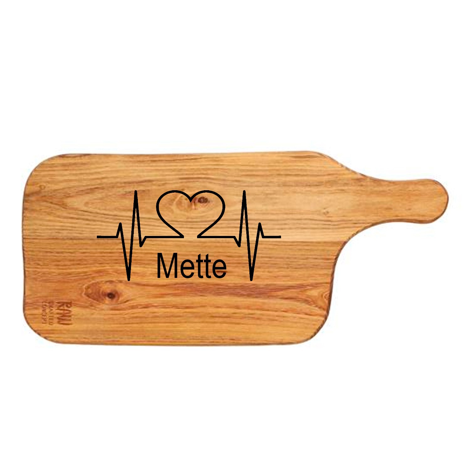 RAW Teak skærebræt til sundhed 37,5 x 17 x 1,5 cm