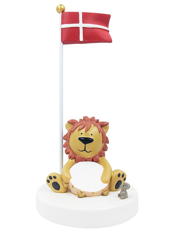 Kids by Friis Bordflag, løve med tamburin