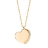 Nordahl Andersen SARANOR hjerte halskæde forgyldt m/ Kubisk zirkonia