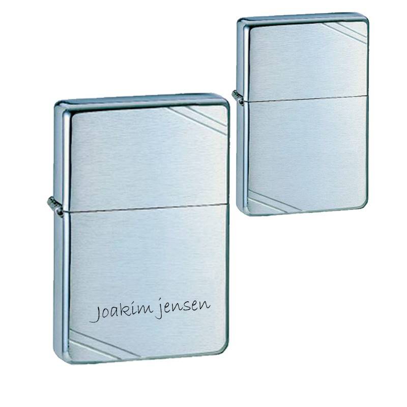 Zippo lighter Vintage Chrome mat