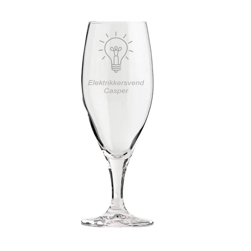 Ølglas til udlært elektriker