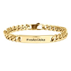 SON of NOA plade armbånd plade forgyldt stål