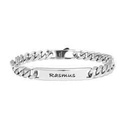 SON of NOA plade armbånd m/ plade stål