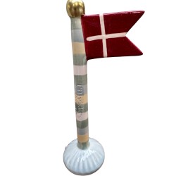 Speedtsberg flag 14 cm - Gul med prikker