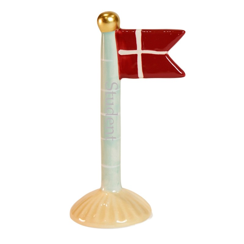 Speedtsberg flag 14 cm - Grøn med striber