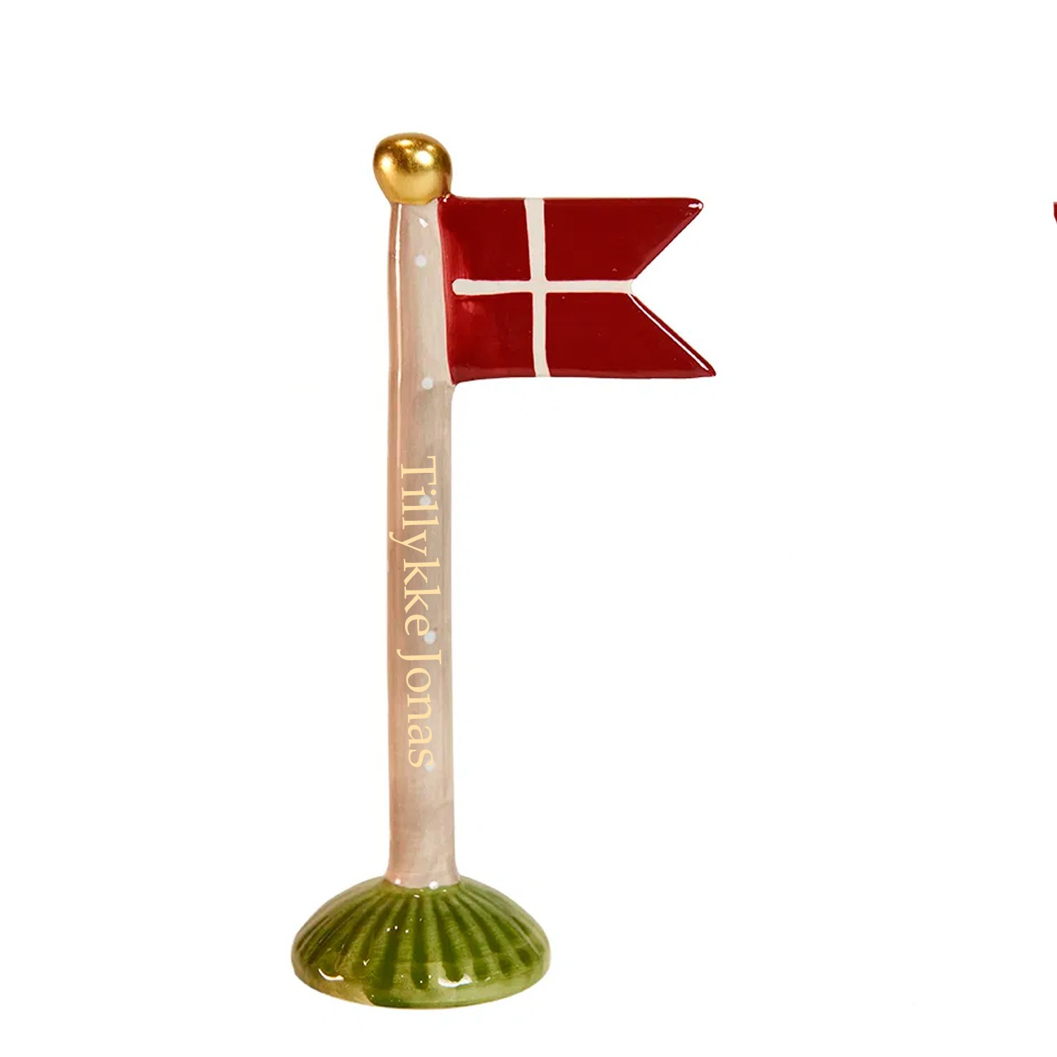Speedtsberg flag 19 cm - Brun med prikker