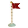 Speedtsberg flag 19 cm - Hvid med guld striber