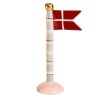 Speedtsberg flag 19 cm - Blå med røde striber