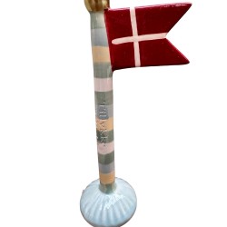 Speedtsberg flag 14 cm - Gul med striber