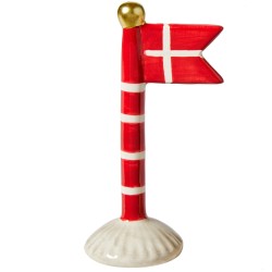 Speedtsberg flag 14 cm - Rød med striber