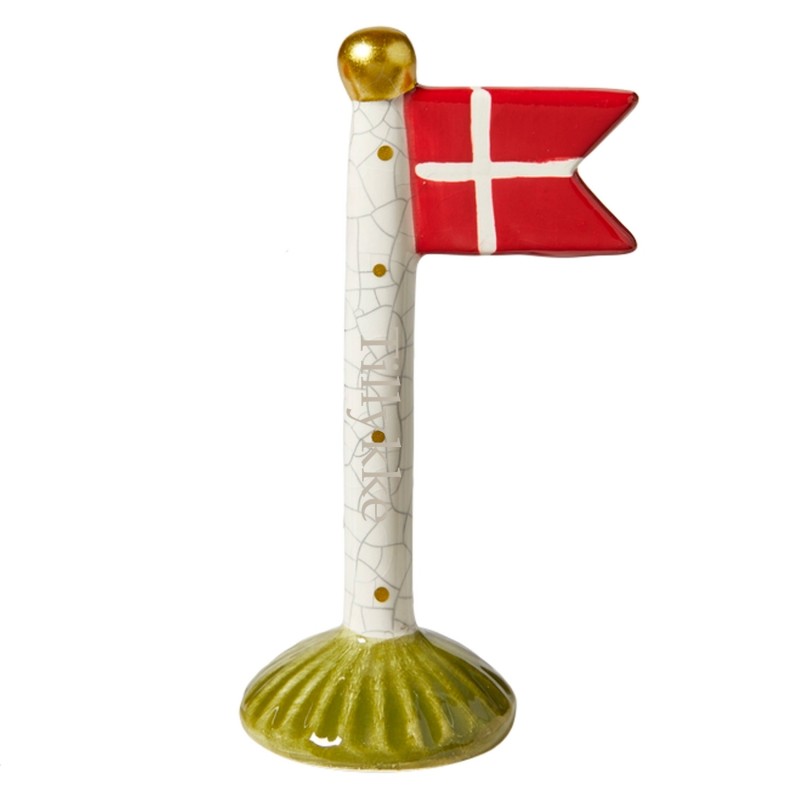 Speedtsberg flag 14 cm - Gult med striber