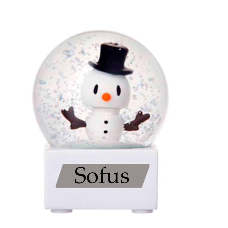 Hoptimist snekugle - snemand