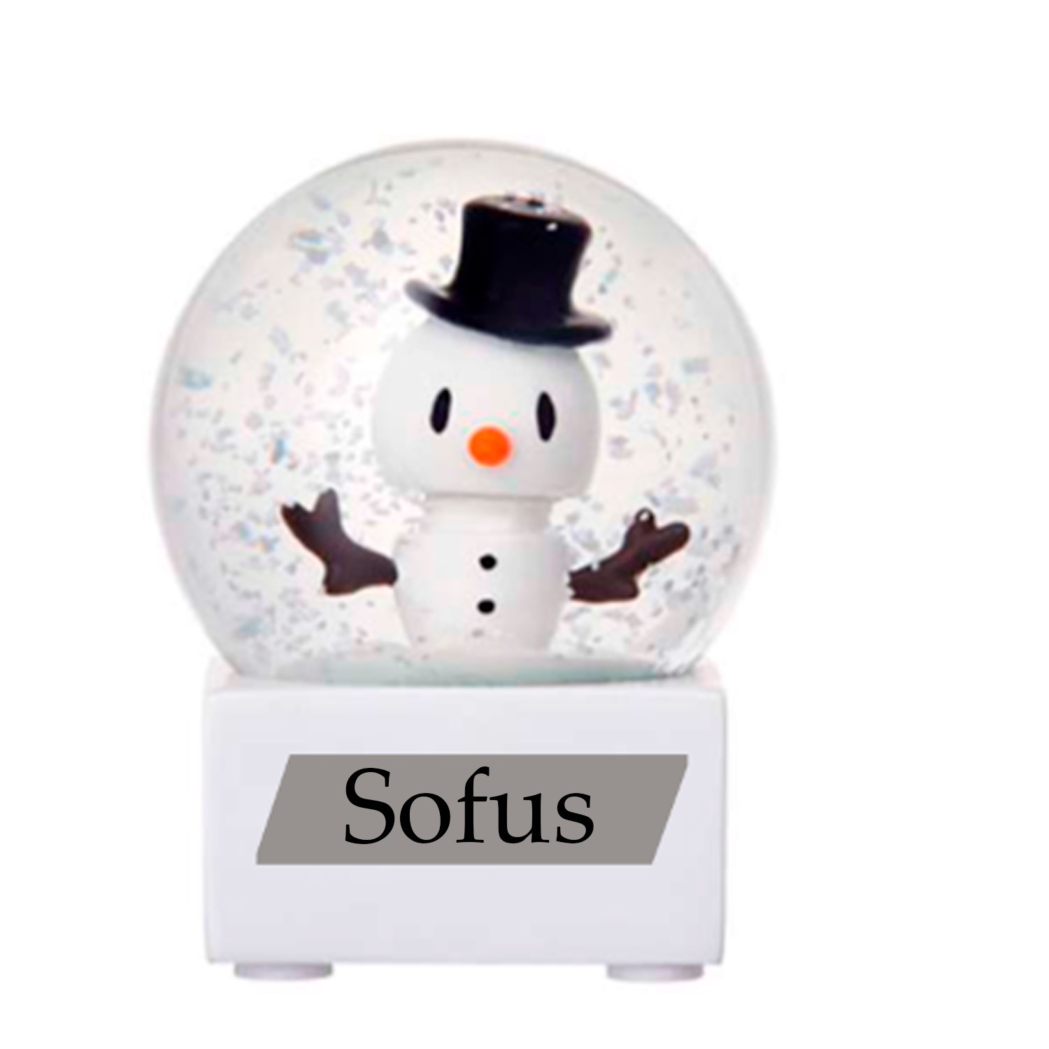 Hoptimist snekugle - snemand