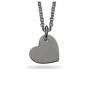 Scrouples Lovetag hjerte oxideret vedhæng inkl. kæde