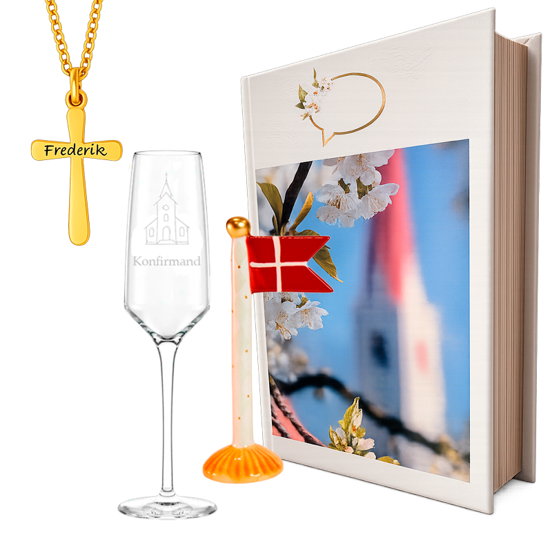 Konfirmations gaveæske til ham stor