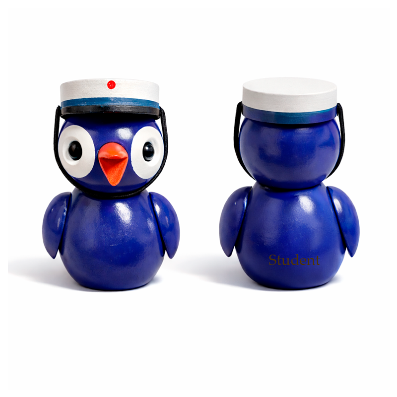 Spring Copenhagen fugl Dazzling Dark Blue med studenterhue