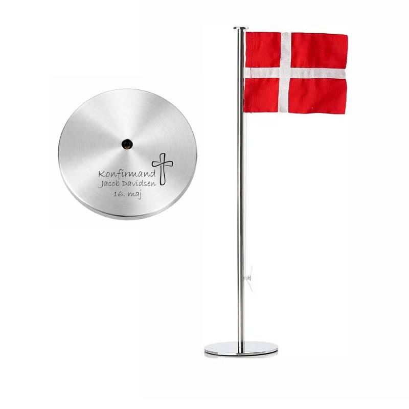 Zone Bordflag 40 cm stål Konfirmation