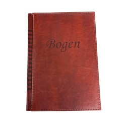 Brun Gæstebog med mønster...