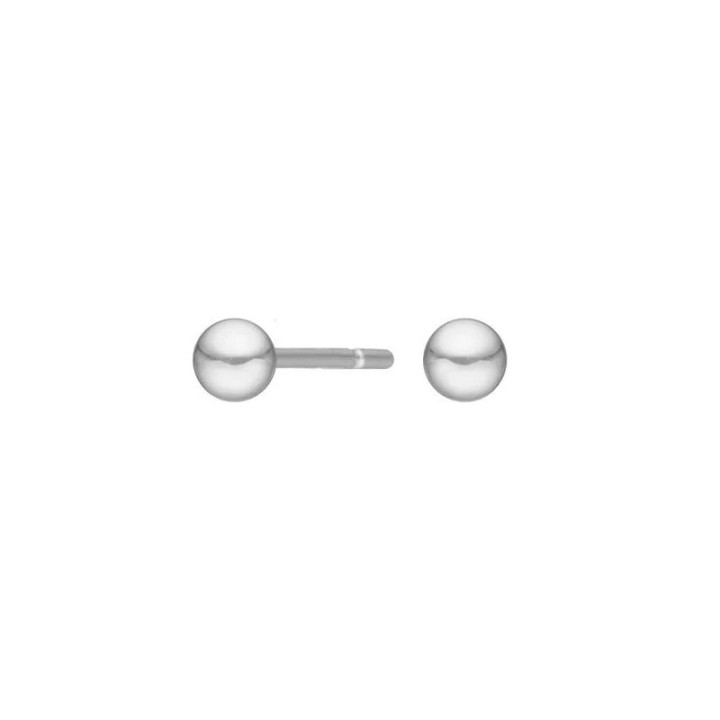 Rhod. sølvørestikker kugle 3mm