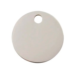 Hundetegn runddel grå aluminium