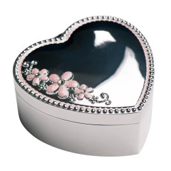 Nordahl Andersen Smykkeskrin med musik krom " Færdig graverede Liva "