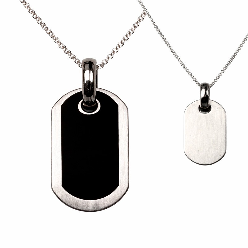 Dahl ID skilt mat stål 18 x 25 mm med træplade