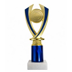 Pokal statuette blå