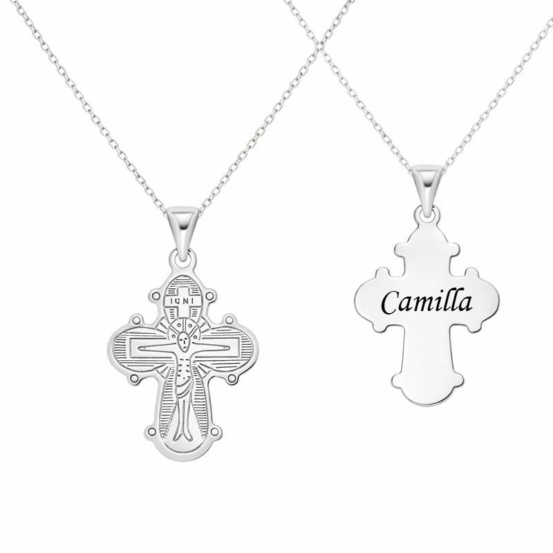 Nordahl Andersen Dagmarkors vedhæng 17x14 mm sølv inkl. kæde