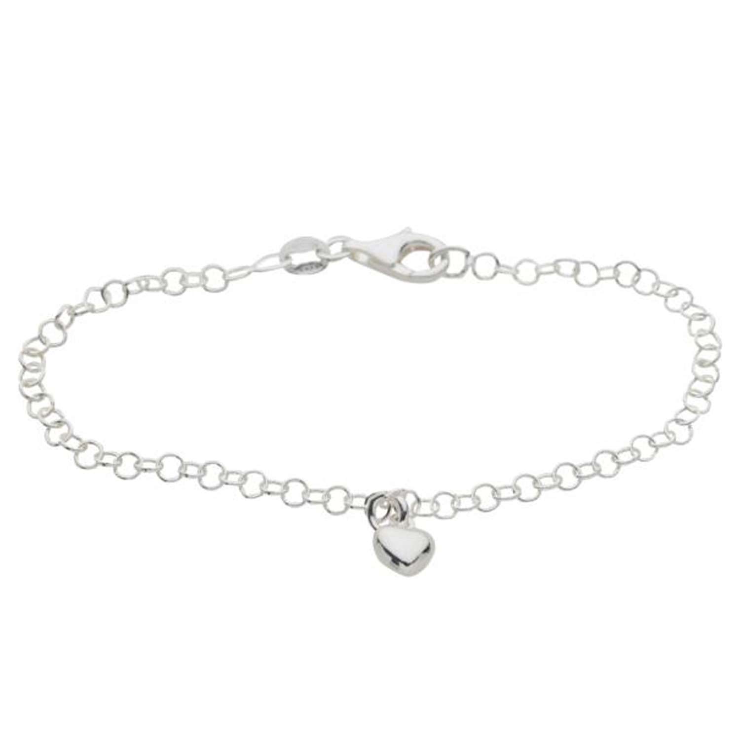 Nordahl Andersen Hjerte sølv børnearmbånd