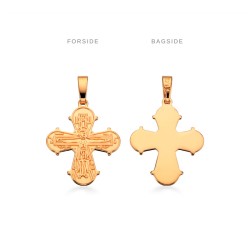 Scrouples Dagmarkors 8 kt guld vedhæng 17x16 mm inkl. kæde