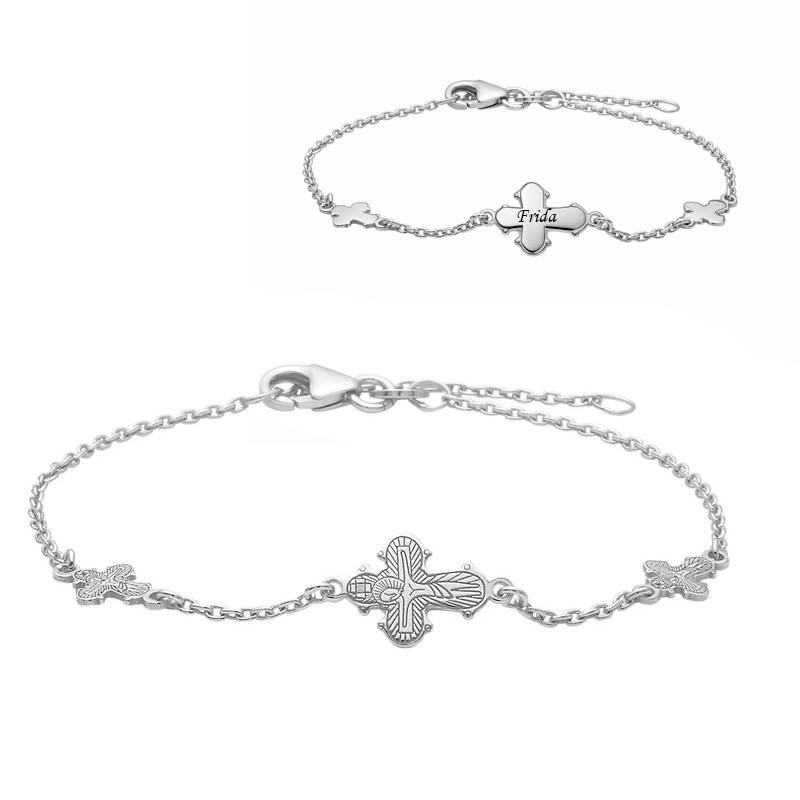 Nordahl Andersen med 3 dagmarkors armbånd sølv 16+3 cm