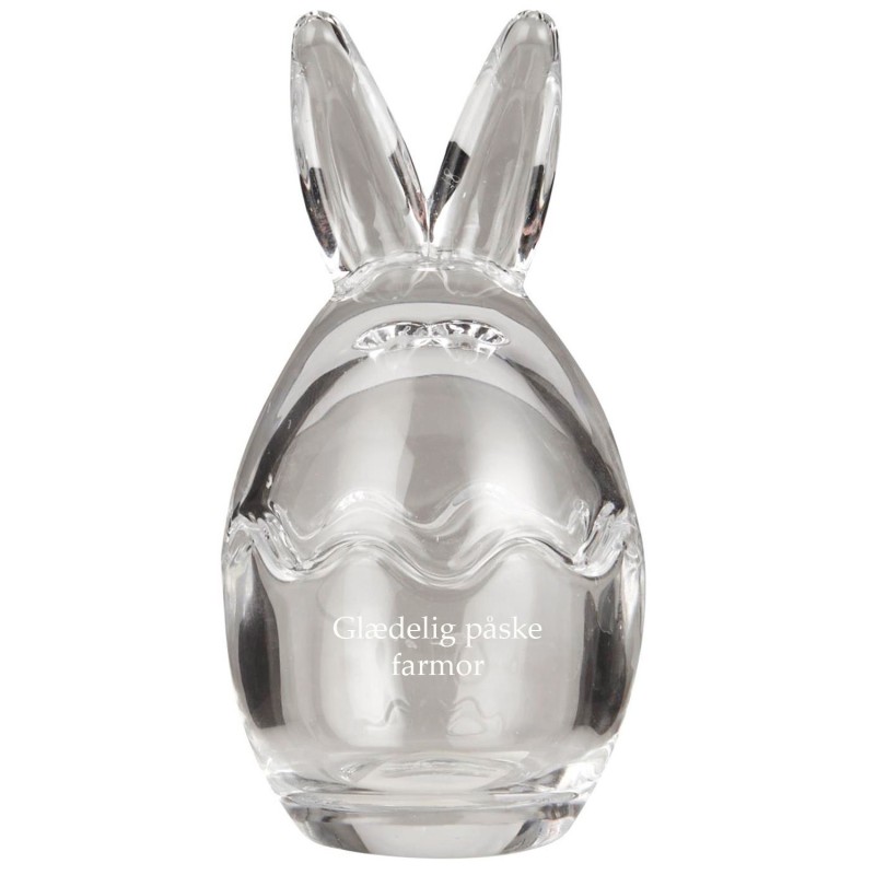 IB Laursen - Todelt glas påskeæg m/hareører