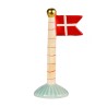 Speedtsberg flag 14 cm - Gul med striber