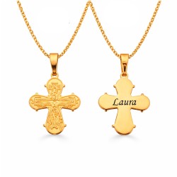 Dahl Dagmarkors forgyldt vedhæng 23x19 mm inkl. kæde