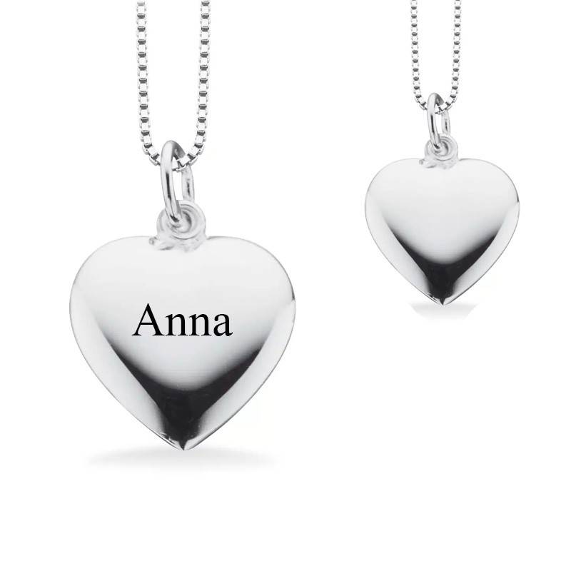 Scrouples Hjerte Sølv 15 x 15 mm inkl. kæde