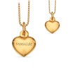 Scrouples Hjerte vedhæng 8 kt. guld inkl. kæde 8 x 9 mm