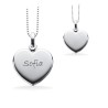 scrouples Hjerte sølv vedhæng inkl. kæde 16 x 17 mm